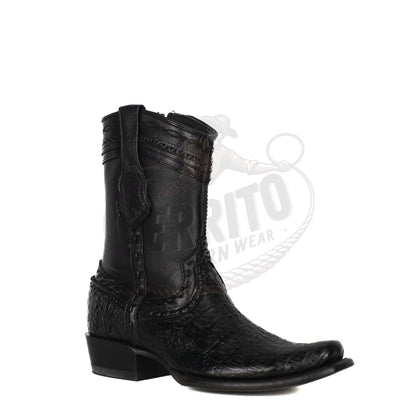 Wild West Men Caiman Black 7988205 Dubai Toe Short Boot