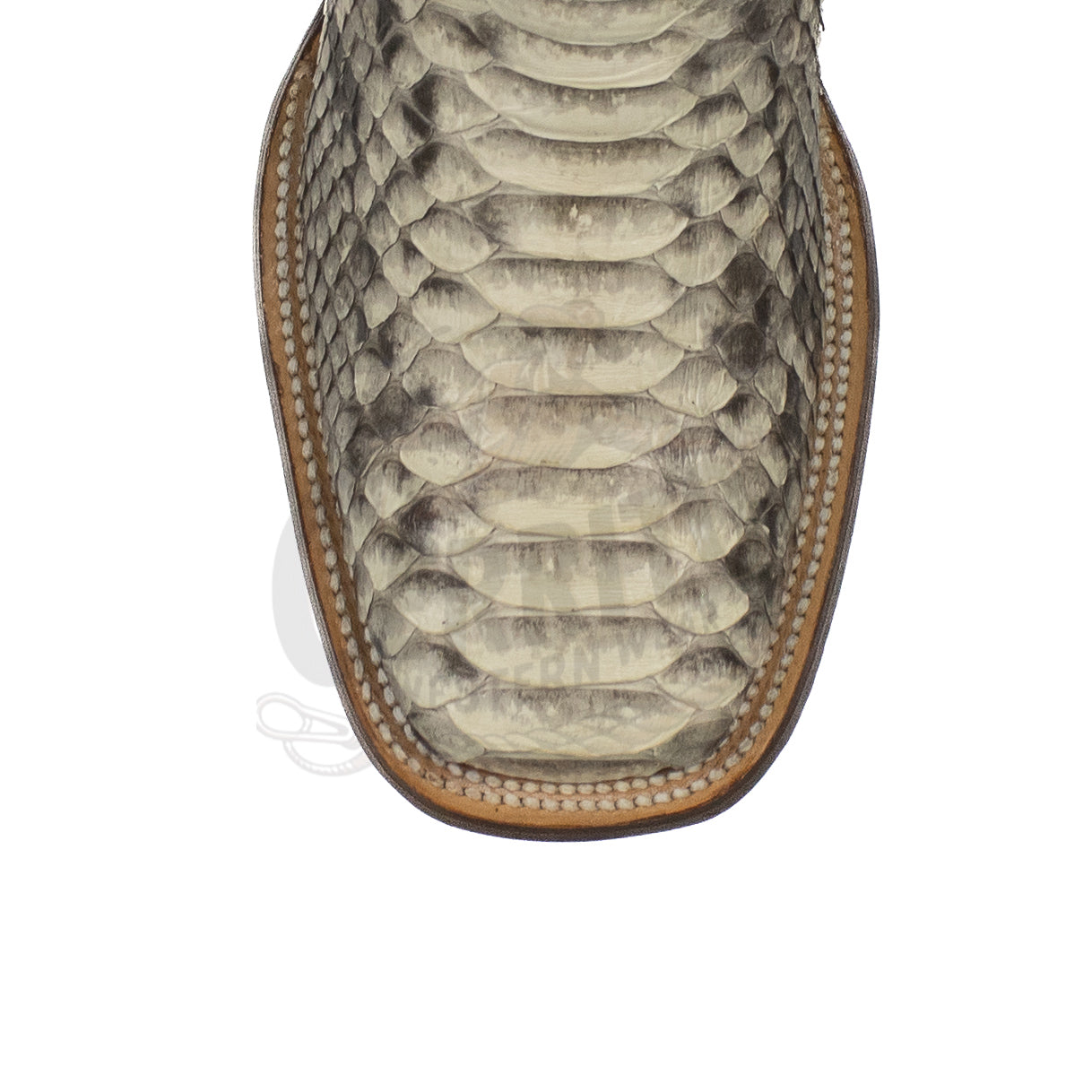 Wild West Men Natural 8245749 Python Square Toe Boot