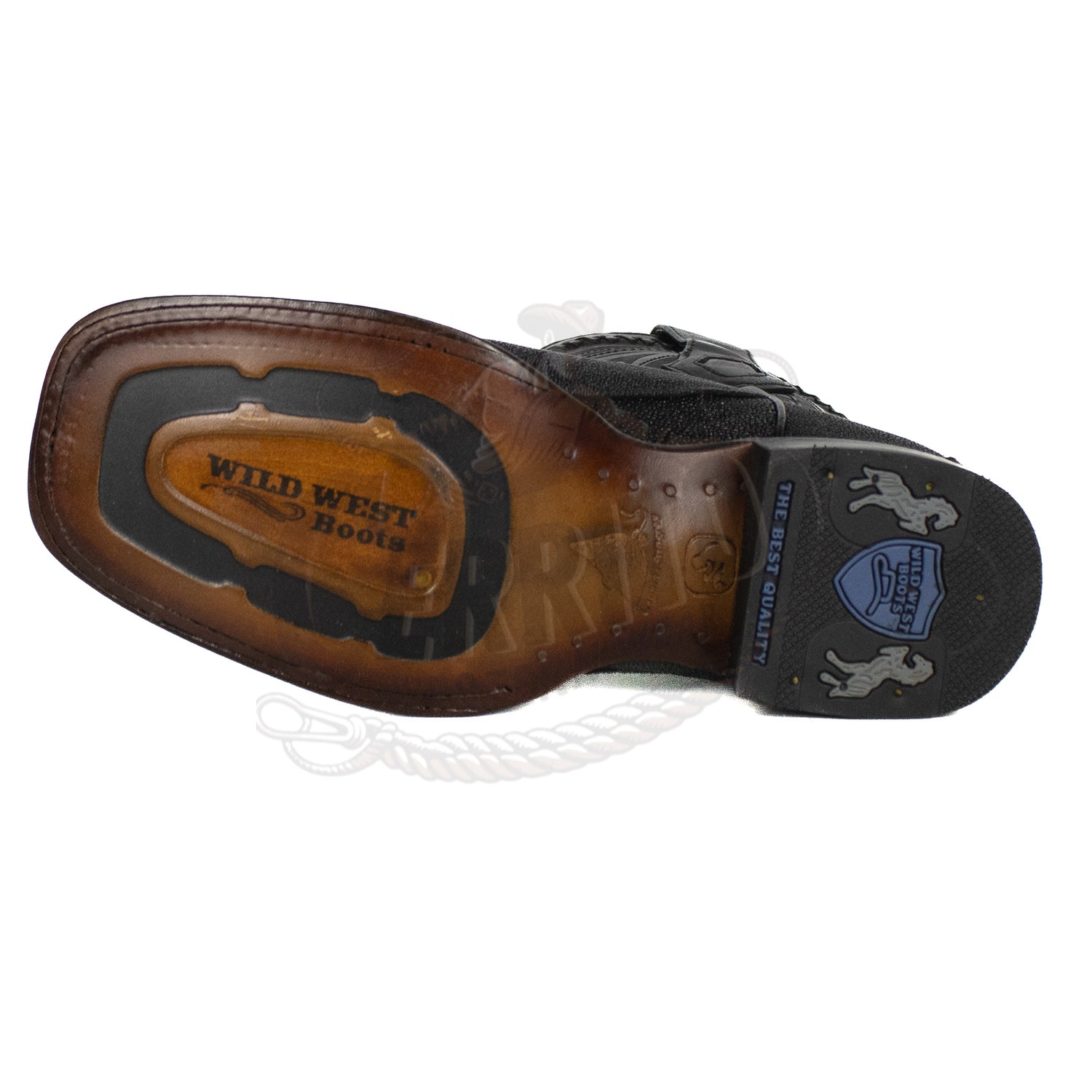 Wild West Men 824L1205 Black Stingray Singlestone Boot