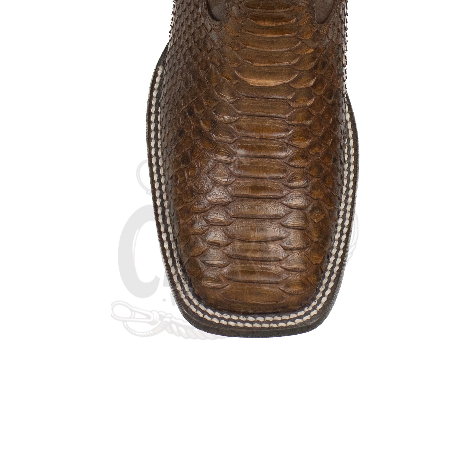 Wild West Men Python Porto Brown 824L5766 Square Toe Boot