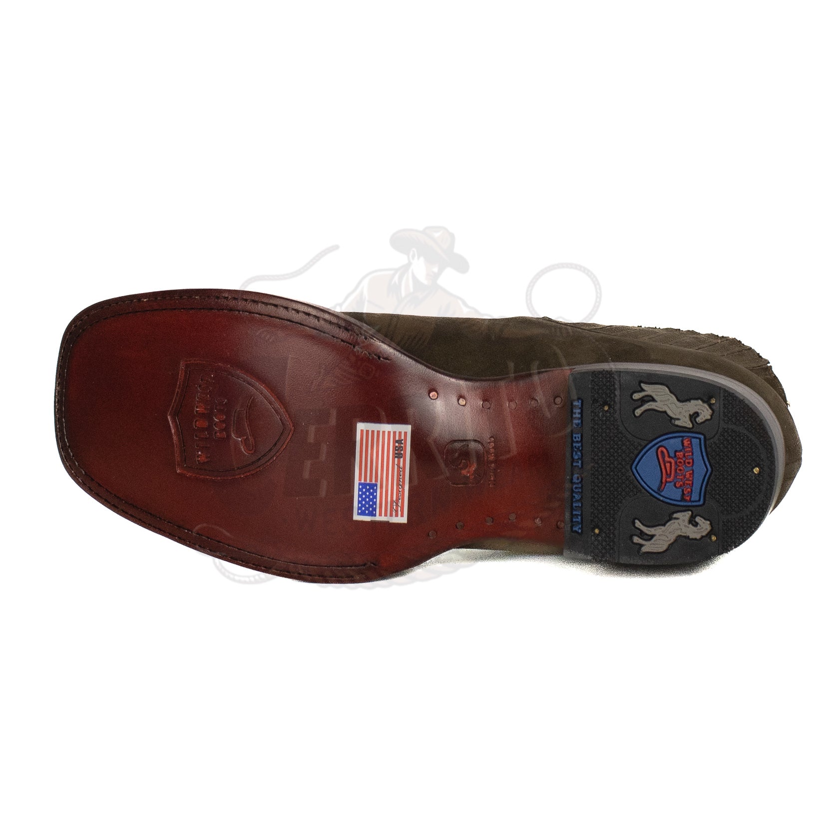 Wild West Men Nobuck Tabacco 82BM6359 Ankle Boot