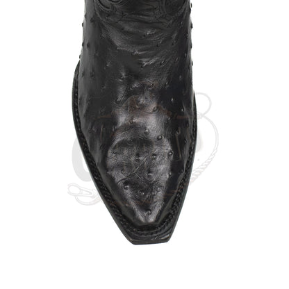 Wild West MN Ostrich Snip Toe Black 940305 Boot