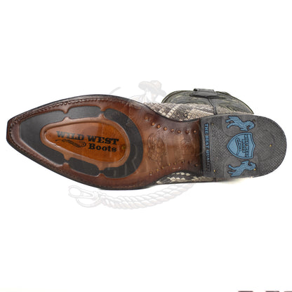 Wild West Men Natural 945749 Python Snip Toe Boot