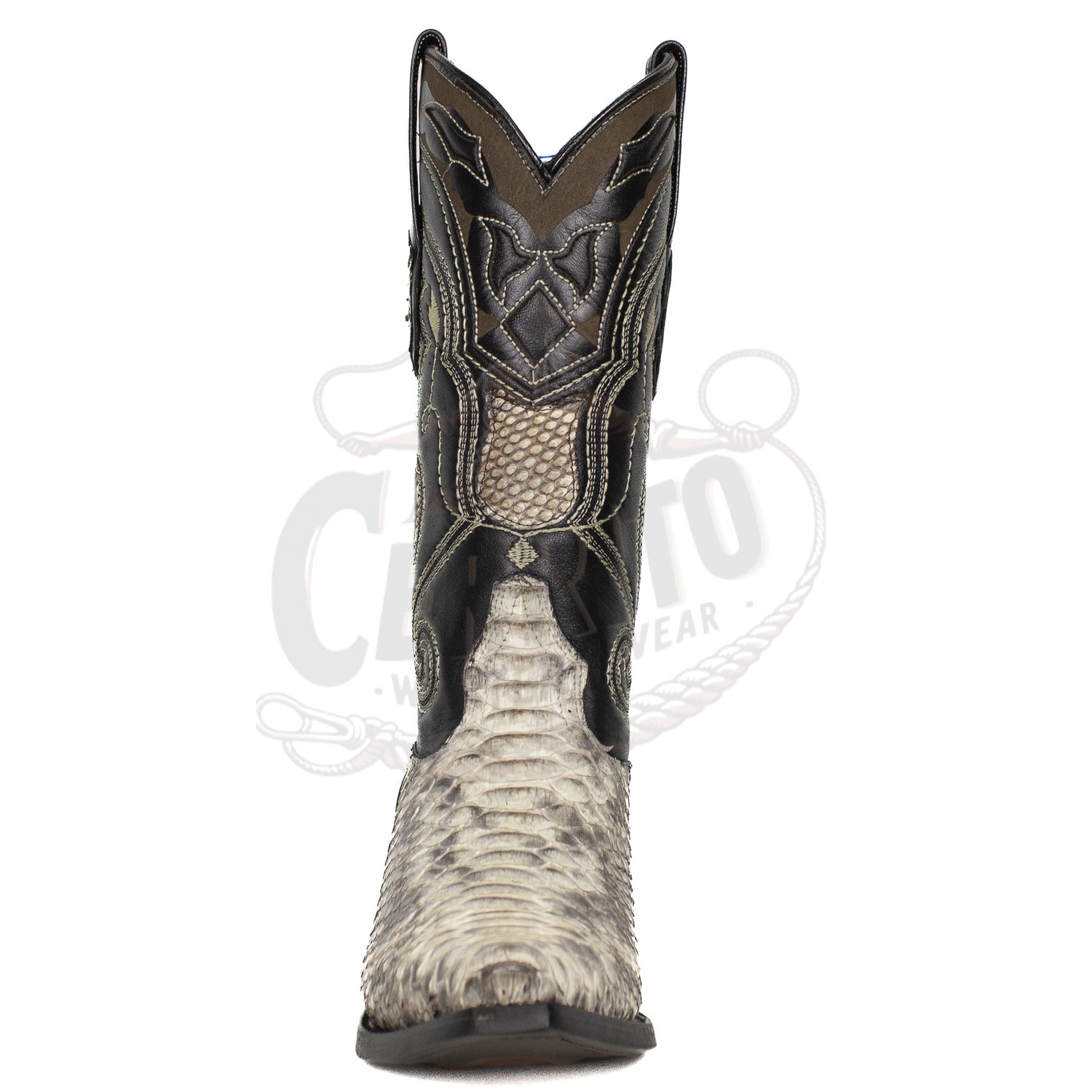 Wild West Men Natural 945749 Python Snip Toe Boot