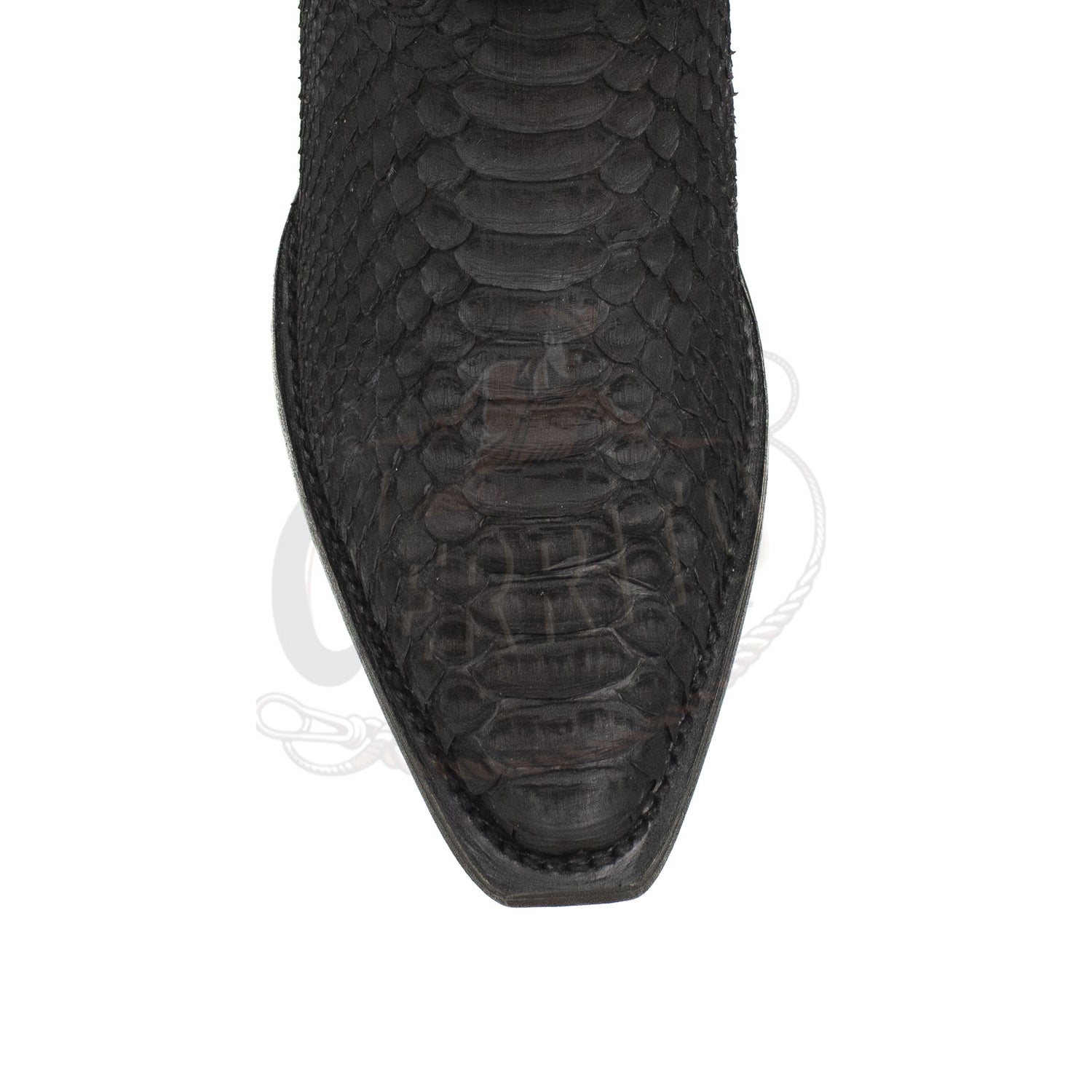 Wild West MN Python Snip Toe Boot 94LIN5705 Nobuck Black