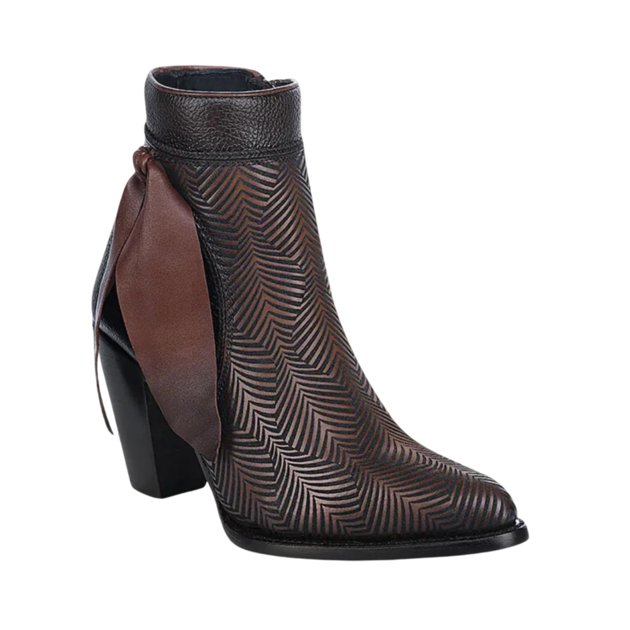 Cuadra WMN Leather Engraving Short Boot 3F0PRS Crust Maple