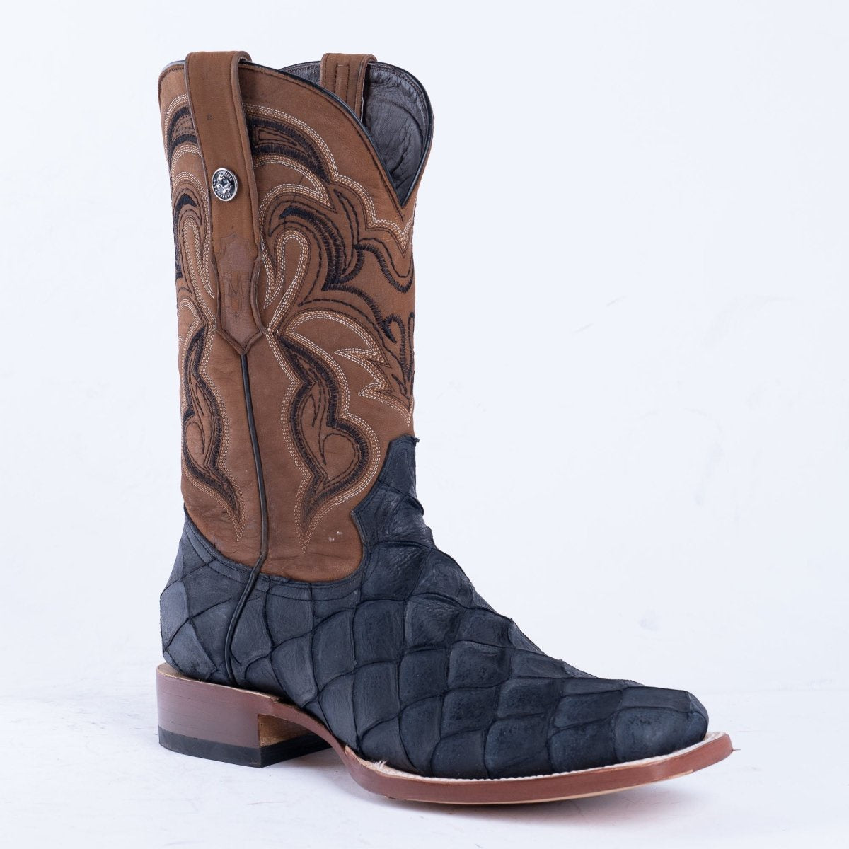 Tanner Mark MN Print Monster Fish Imt. Imt Cowhide Boot TM205560