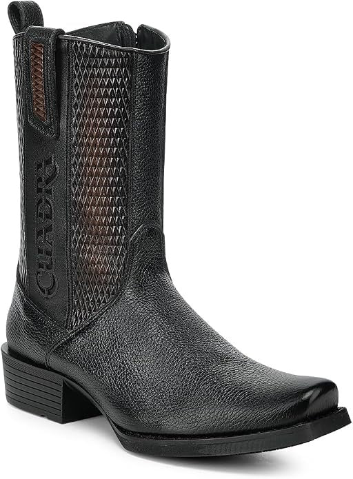 Cuadra Men Deer Zipper Ankle Boot 1J4HVE Black