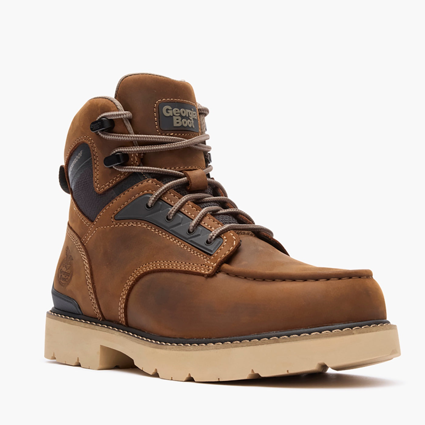 Georgia Boot Mens Carbon Flex 6" Moc-Toe Work Shoe GB00754
