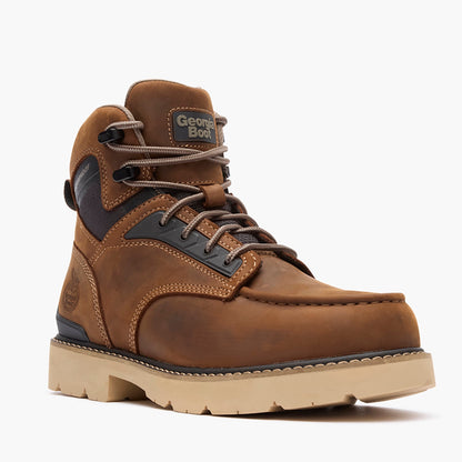 Georgia Boot Mens Carbon Flex 6" Moc-Toe Work Shoe GB00754