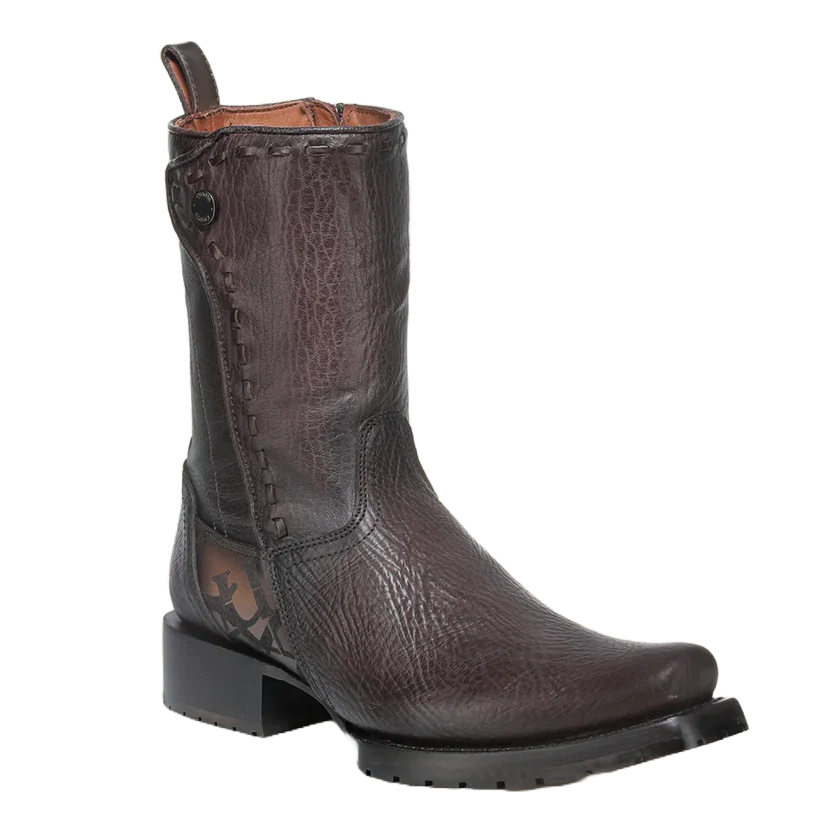 Cuadra Men Urban Engraved Bovine Cowhide Boot 1J3NRS Brown