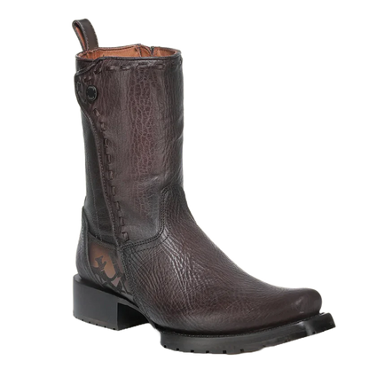Cuadra Men Urban Engraved Bovine Cowhide Boot 1J3NRS Brown