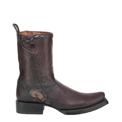 Cuadra Men Urban Engraved Bovine Cowhide Boot 1J3NRS Brown