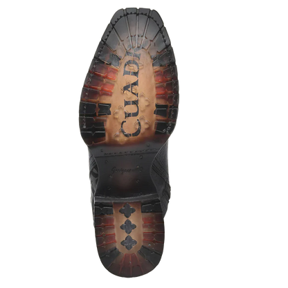 Cuadra Men Urban Engraved Bovine Cowhide Boot 1J3NRS Brown