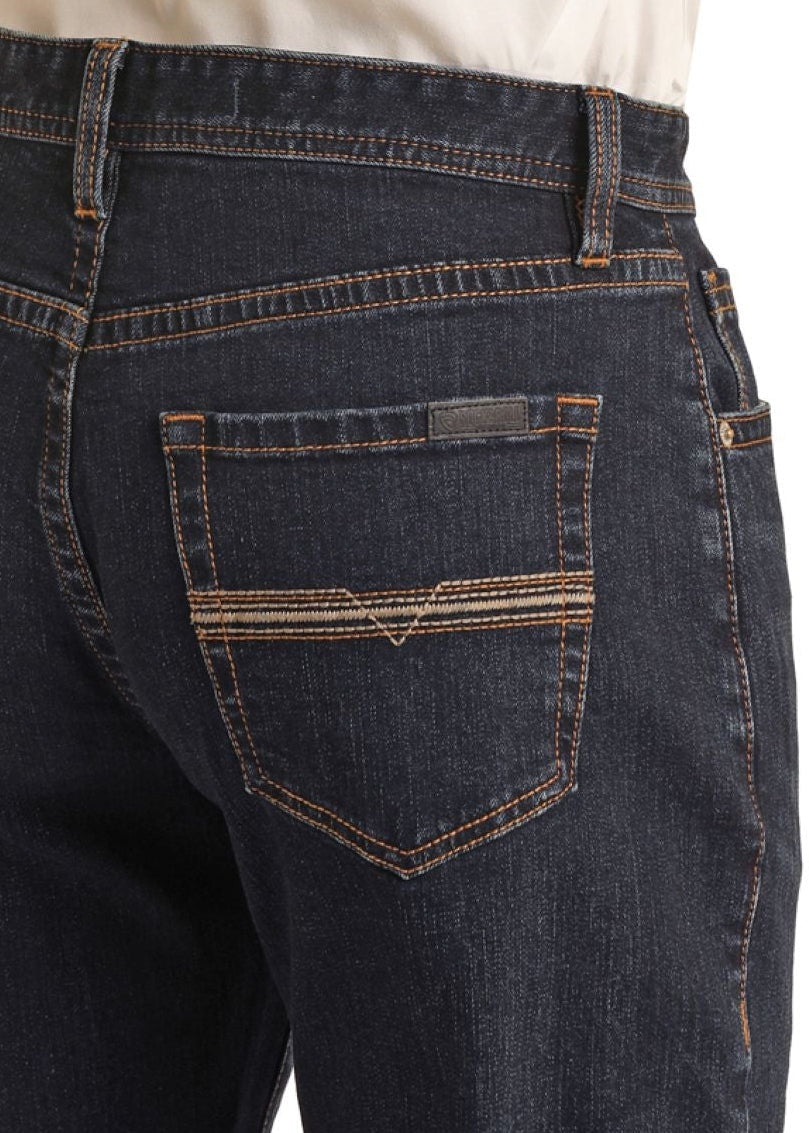 Rock &amp; Roll Men Cowboy Vintage 46 Stackable Bootcut Jeans VMTBD03711