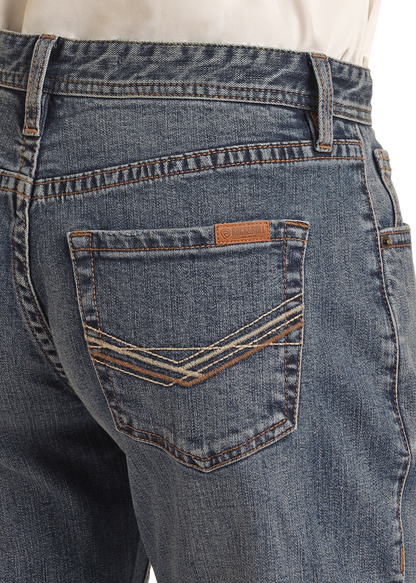 Rock &amp; Roll Men Double Barrel Stack Jeans VMTBD03712