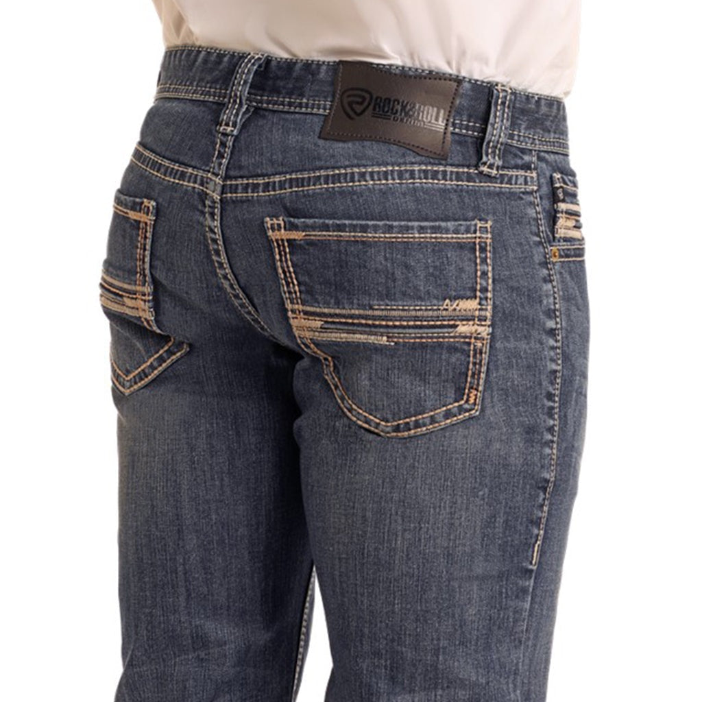 Rock &amp; Roll MN Slim Fit Straight Boot Revolver Jean BM1RD05578