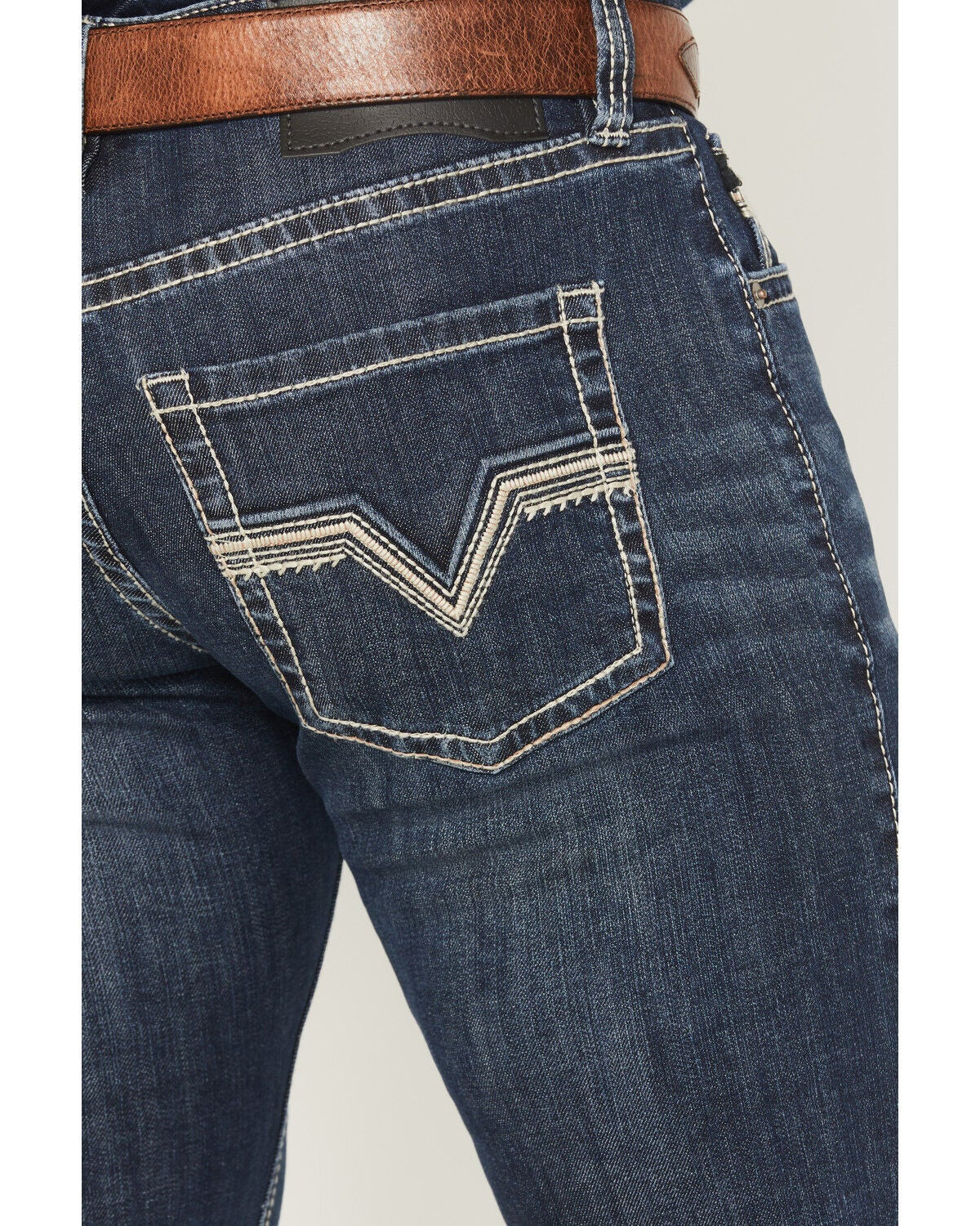 Rock &amp; Roll Men Rope Stitch Skinny Jeans BM2MD06143