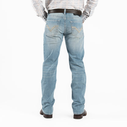 Rock &amp; Roll Men Slim Fit Ladder Stitch Emb Revolver Jeans BM1RD06219