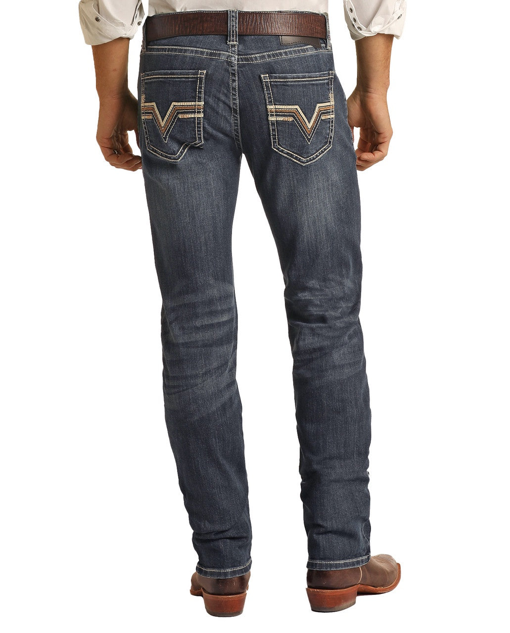 Rock &amp; Roll Men Slim Fit Straight Bootcut Jean RRMD1RRYWD