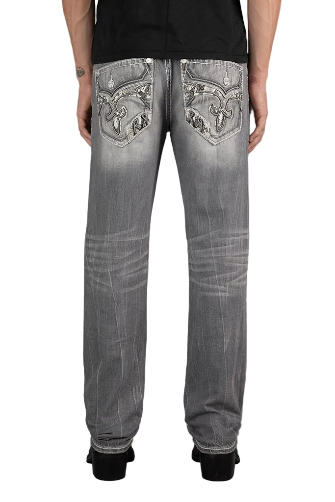 Rock Revival MN Danielle Straight Leg Jean RP5632J200R LT Grey