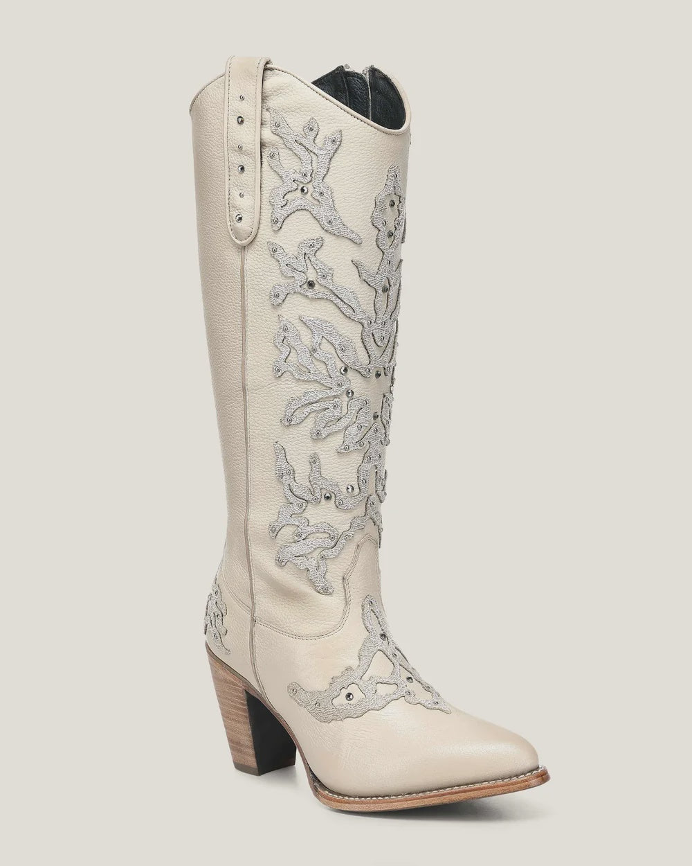 Cuadra Women Latte Cowhide Knee-High Boot 3F0ZRS Beige