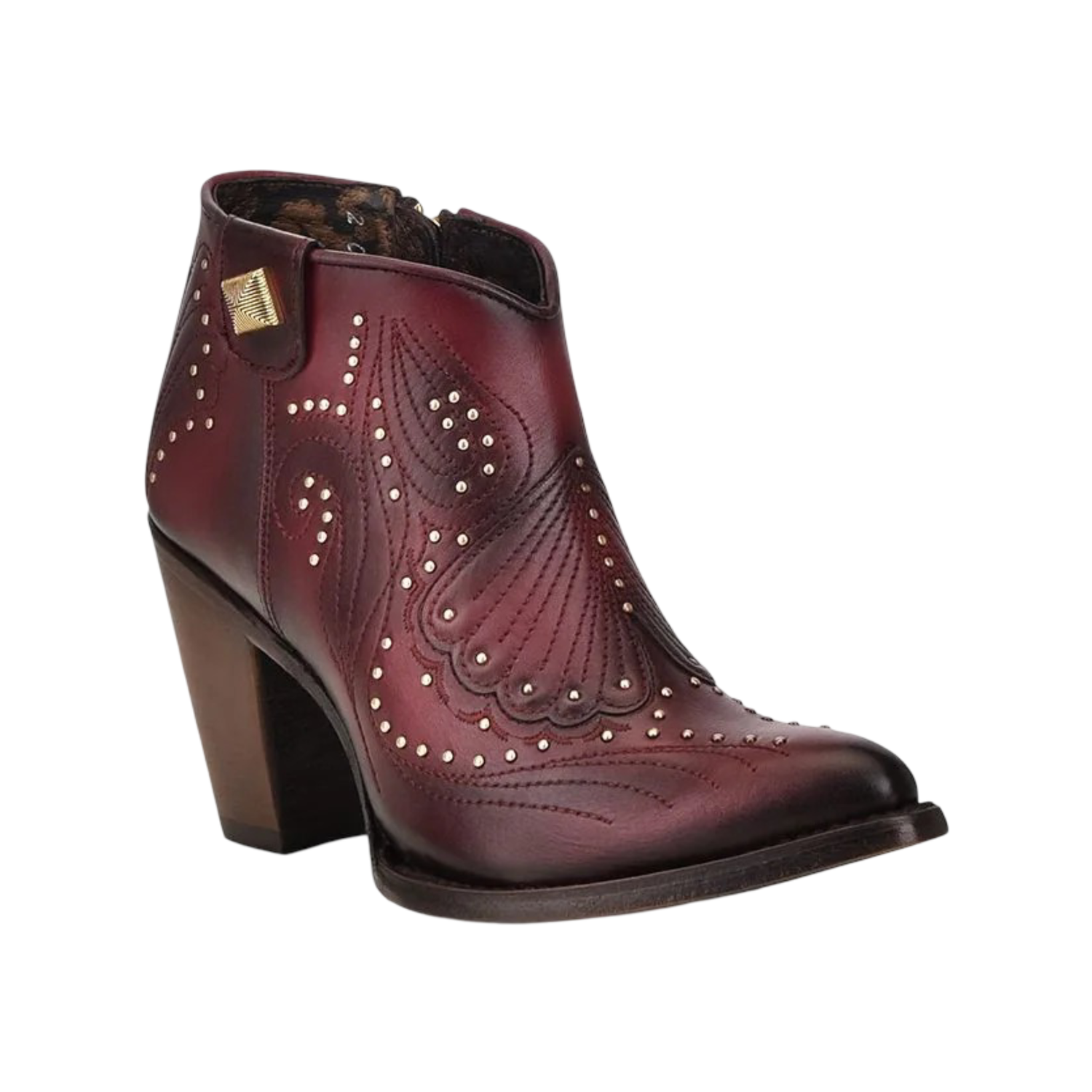 Cuadra WMN Leather Short Boot 3F58RS Azteca Rojo