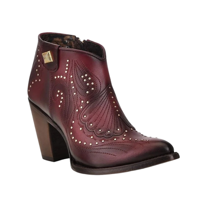 Cuadra WMN Leather Short Boot 3F58RS Azteca Rojo