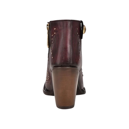 Cuadra WMN Leather Short Boot 3F58RS Azteca Rojo