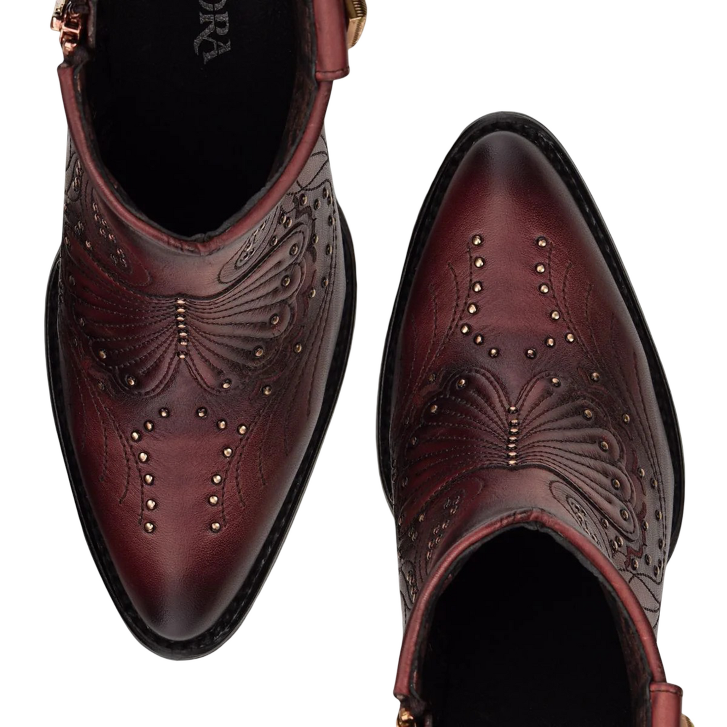 Cuadra WMN Leather Short Boot 3F58RS Azteca Rojo