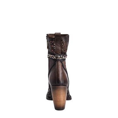 Cuadra WMN Leather Short Boot 3F73RS Chocolate