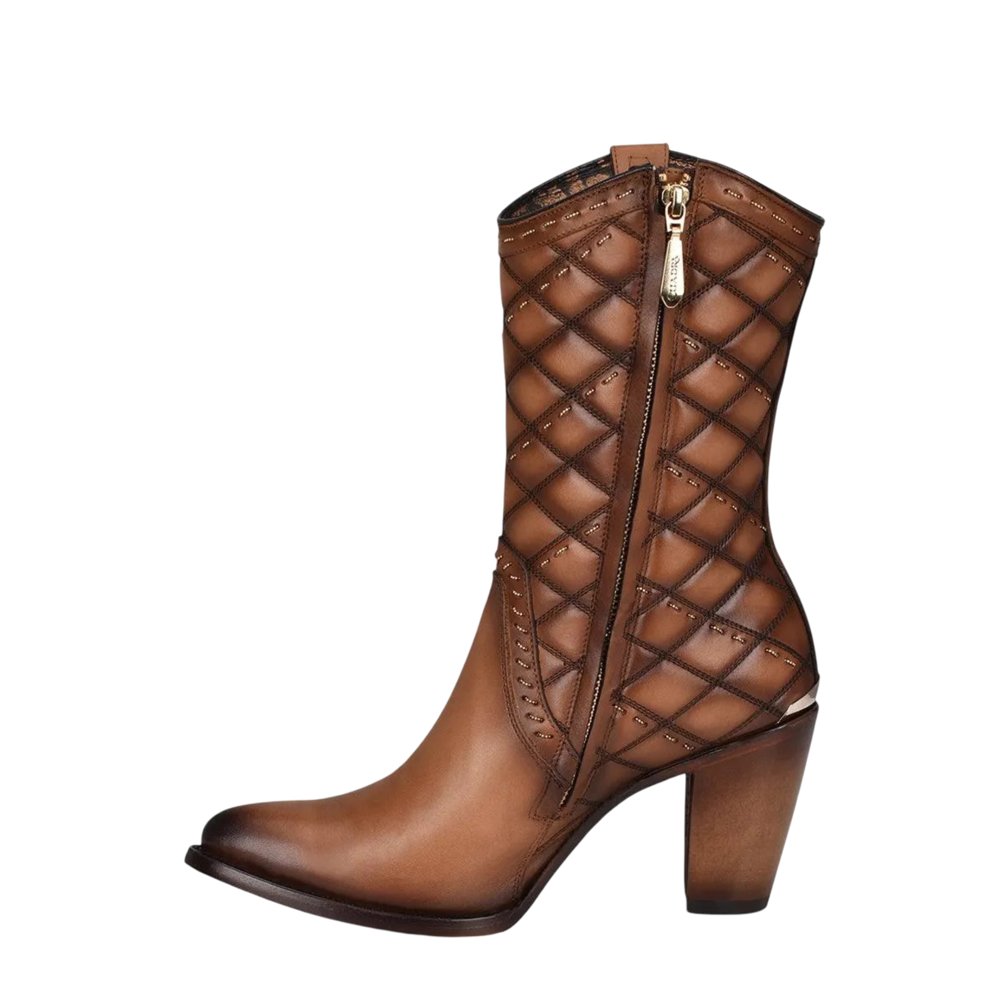 Cuadra Women Leather Short Boot 3F79RS Toledo Café