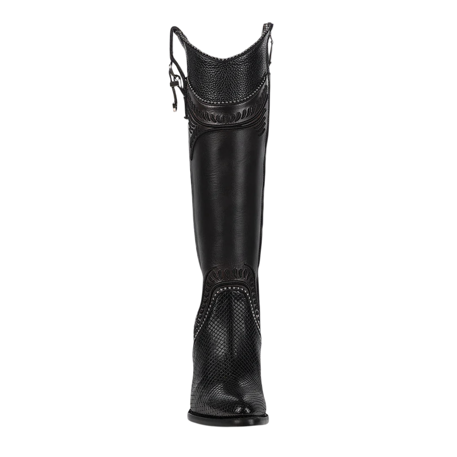Cuadra WMN Python Knee-High Boots 3F82PM Black