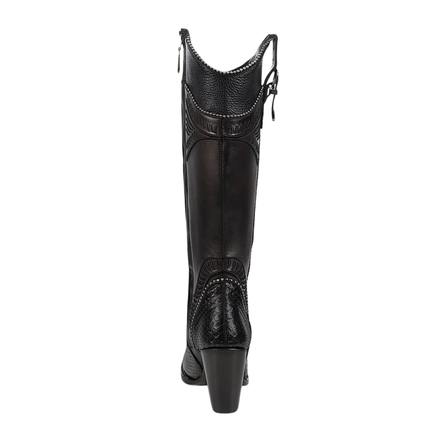 Cuadra WMN Python Knee-High Boots 3F82PM Black