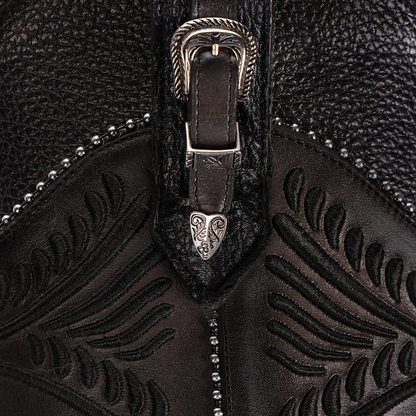 Cuadra WMN Python Knee-High Boots 3F82PM Black
