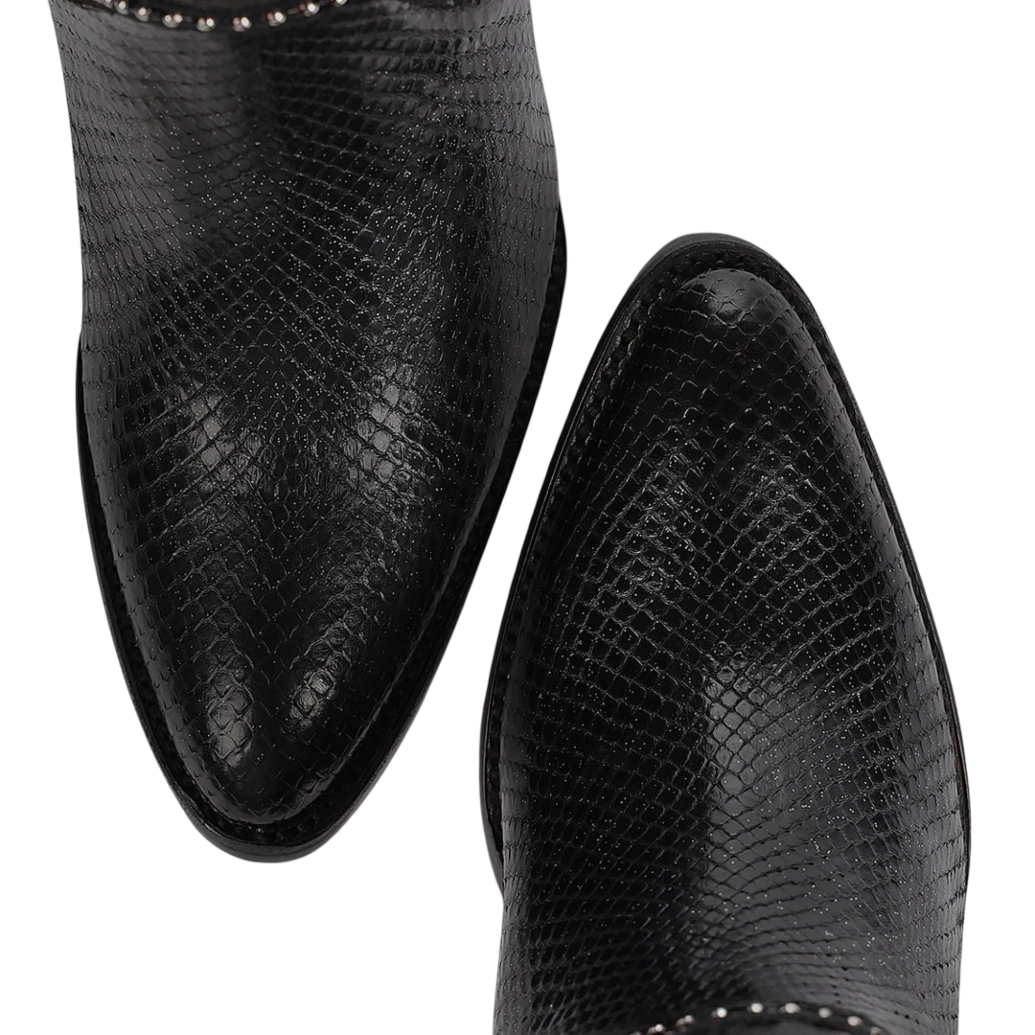 Cuadra WMN Python Knee-High Boots 3F82PM Black