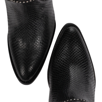 Cuadra WMN Python Knee-High Boots 3F82PM Black