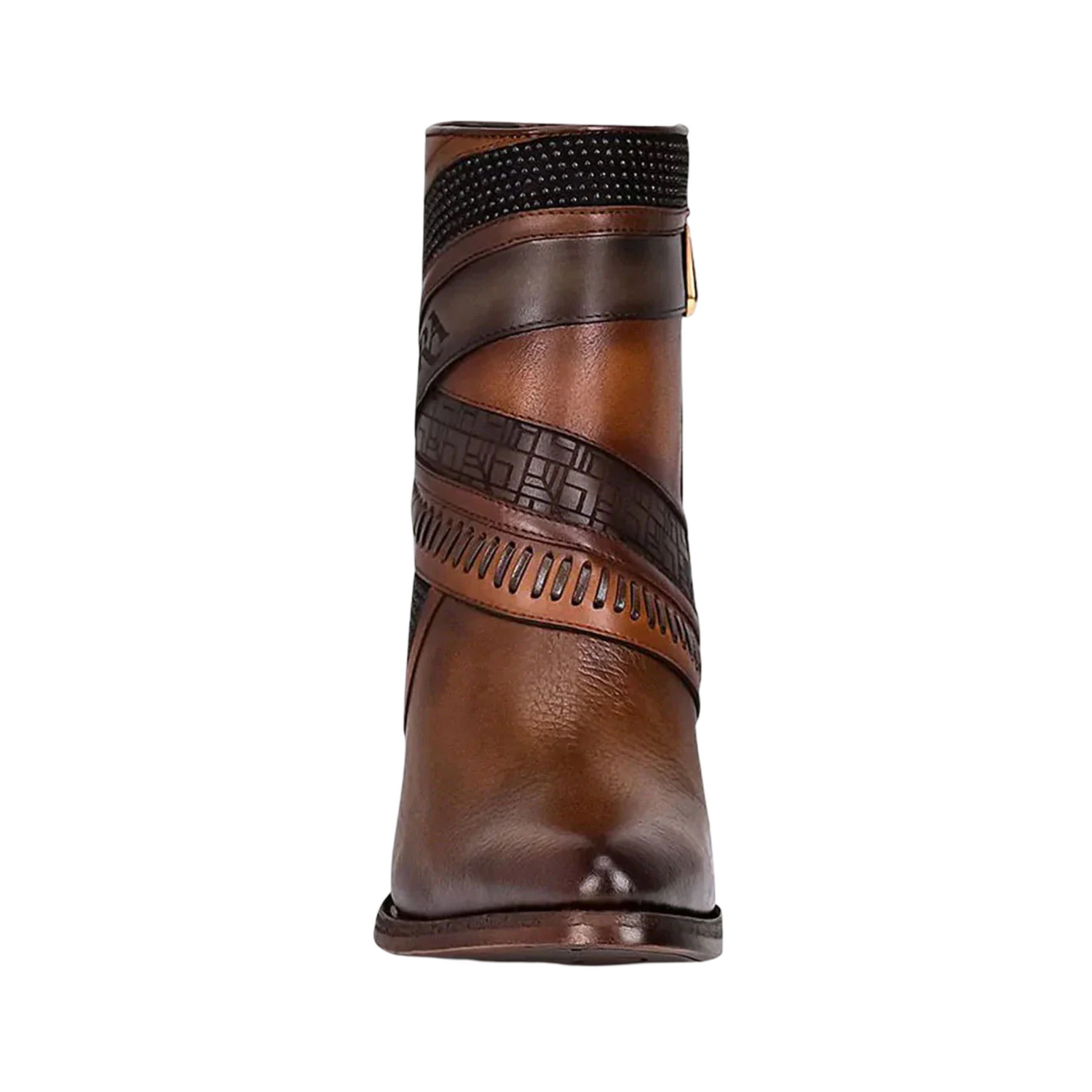 Cuadra WMN Engraved Cowhide Short Boot 3F86RS Santana Honey