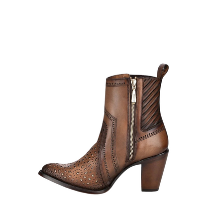 Cuadra Women Leather Short Boot 3F94RS Crust Maple