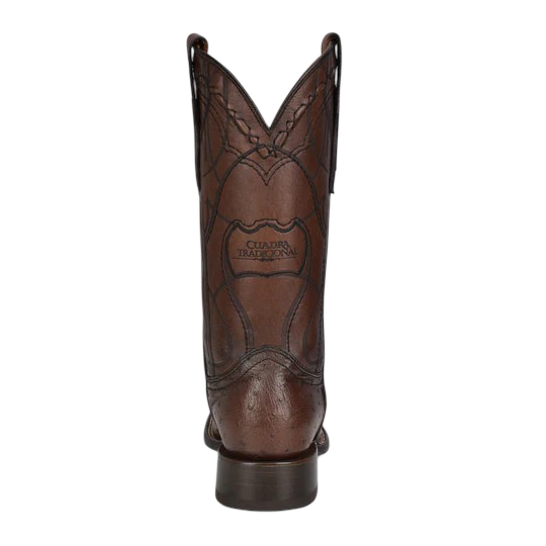 Cuadra MN Ostrich Square Toe Boot 3Z1OA1 Flame Cafe