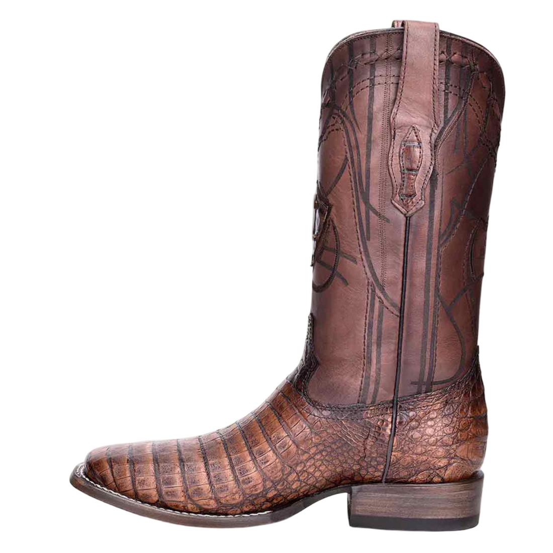 Cuadra MN Caiman Belly Square Boot 3Z1OFY Porto Maple