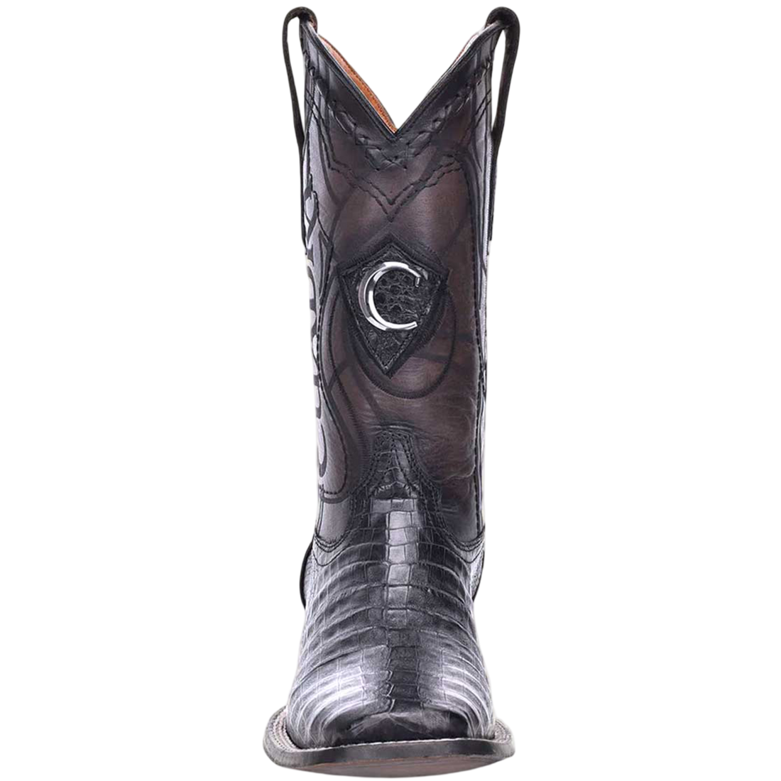 Cuadra MN Caiman Belly Square Toe Boot 3Z1OFY Black