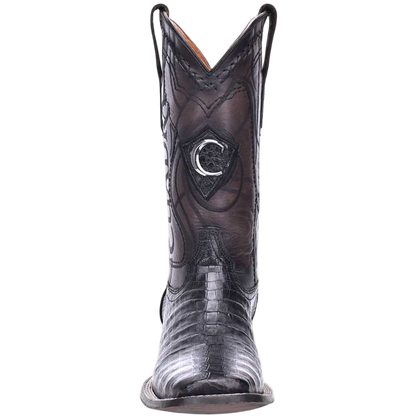 Cuadra MN Caiman Belly Square Toe Boot 3Z1OFY Black