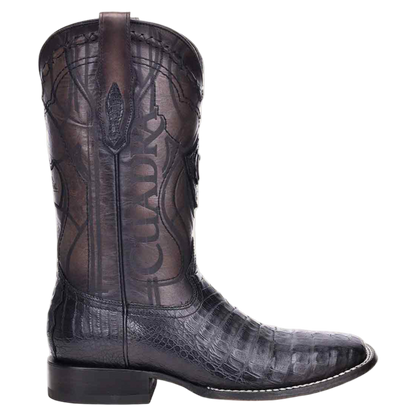 Cuadra MN Caiman Belly Square Toe Boot 3Z1OFY Black