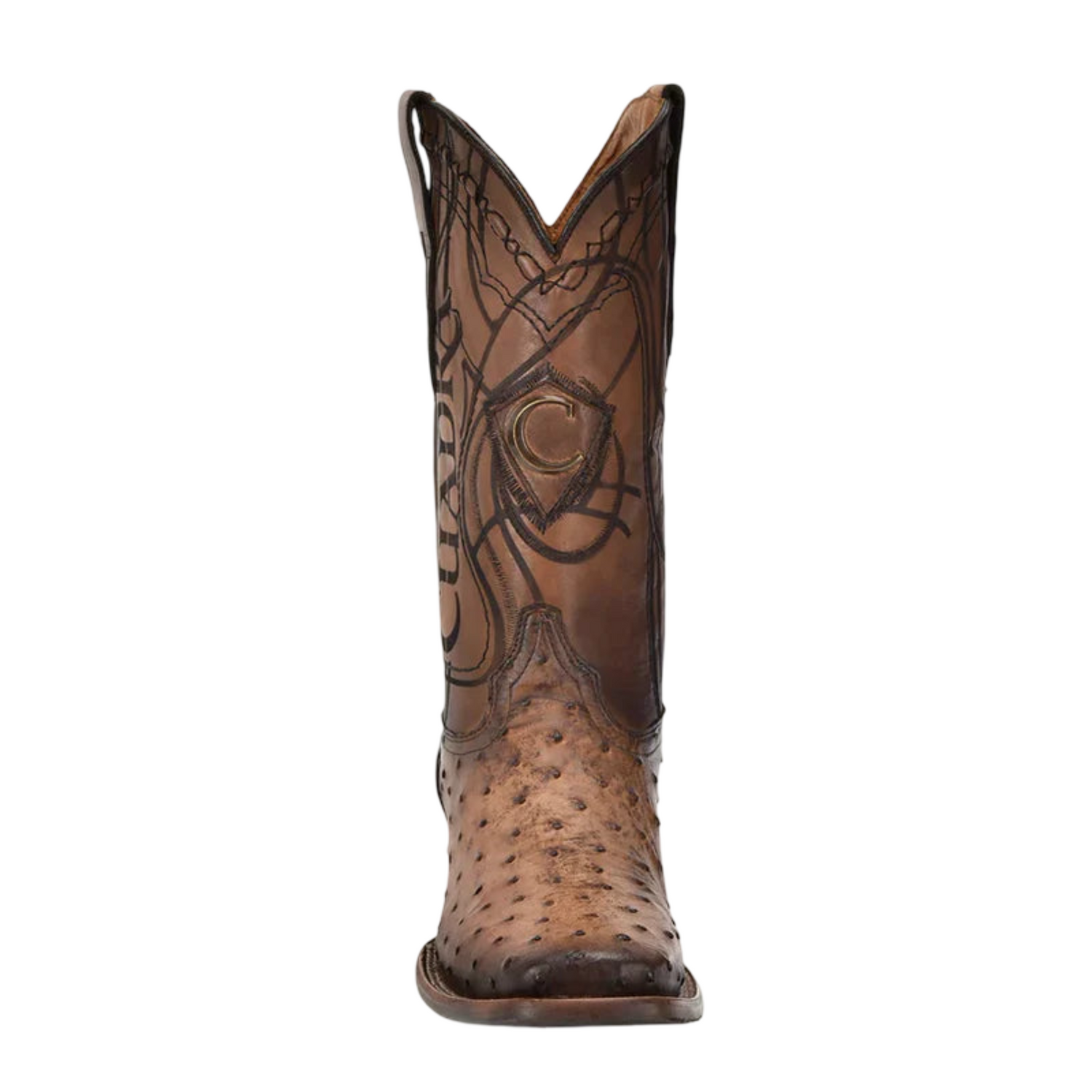 Cuadra MN Ostrich Square Toe Boot 3Z2LA1 Brown