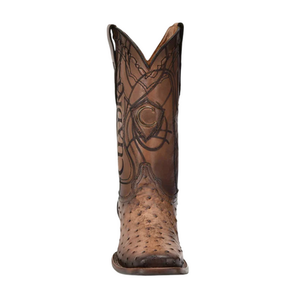 Cuadra MN Ostrich Square Toe Boot 3Z2LA1 Brown