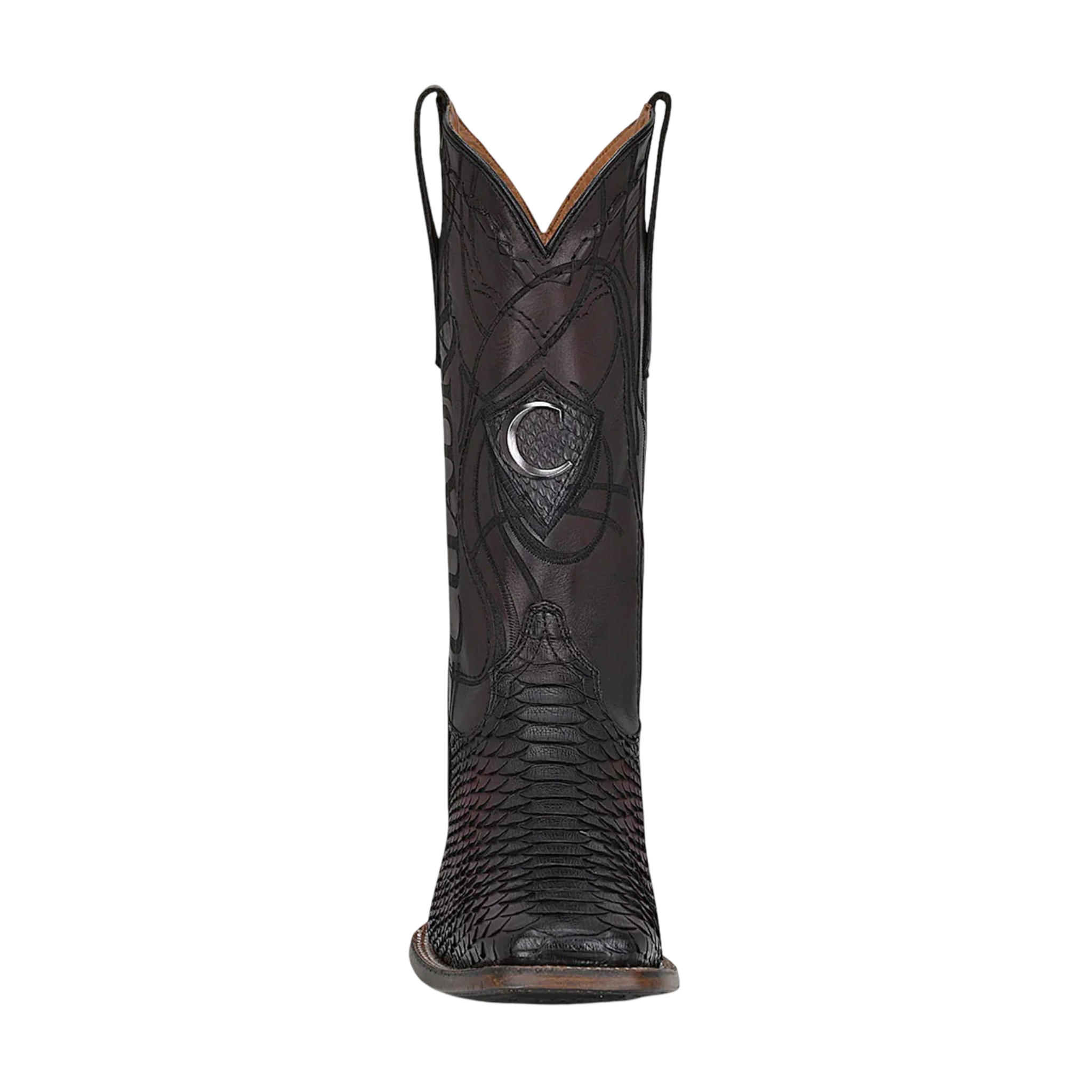 Cuadra MN Python Square Toe Boot 3Z2LPH Blackcherry