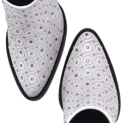 Cuadra WMN Leather Short Boot 3F65RS Barcelona Blanco