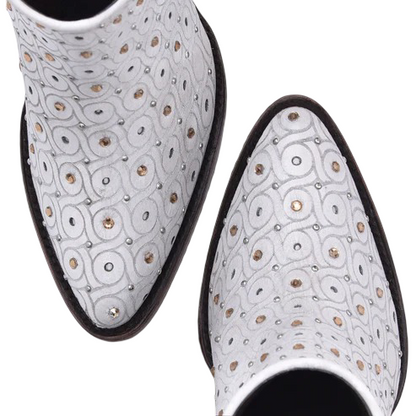 Cuadra WMN Leather Short Boot 3F65RS Barcelona Blanco