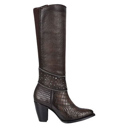 Cuadra WMN Crystal Knee-High Boot 3F80RS Black